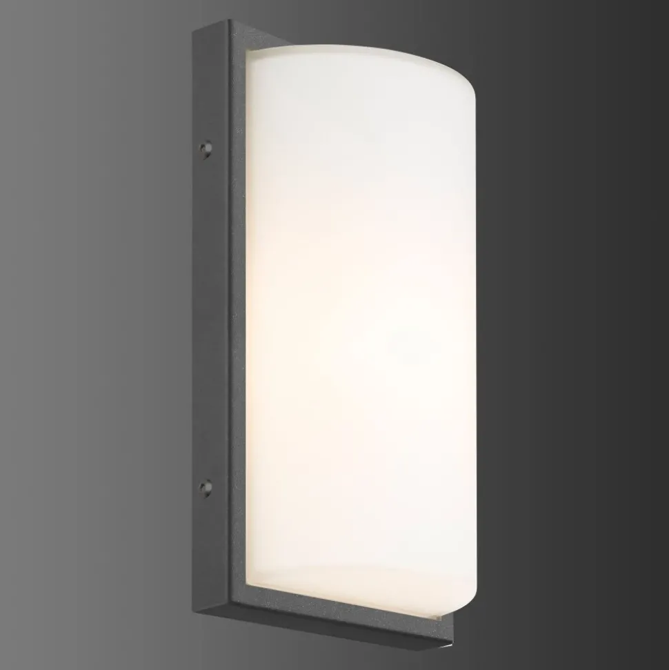 Applique Murale D'Exterieur Lcd 039Sen Noir, 1 Lumiere, Detecteur De Mouvement