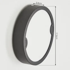 Applique Murale D'Exterieur Ruosina Led Anthracite, 1 Lumiere
