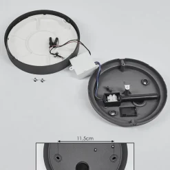 Applique Murale D'Exterieur Ruosina Led Anthracite, 1 Lumiere