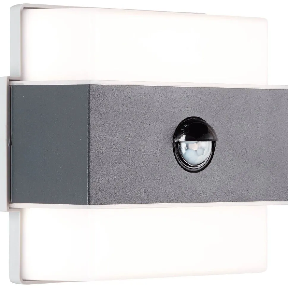 Applique Murale D'Exterieur Brilliant Archie Led Noir, 1 Lumiere, Detecteur De Mouvement