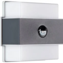 Applique Murale D'Exterieur Brilliant Archie Led Noir, 1 Lumiere, Detecteur De Mouvement