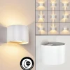 Applique Murale D'Exterieur Tamarin Led Blanc, 2 Lumieres