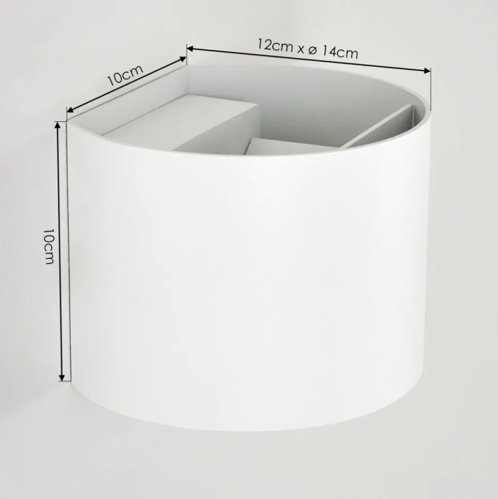 Applique Murale D'Exterieur Tamarin Led Blanc, 2 Lumieres