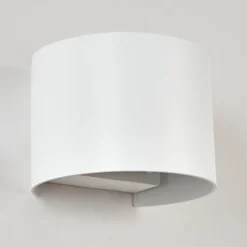 Applique Murale D'Exterieur Tamarin Led Blanc, 2 Lumieres