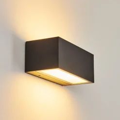 Applique Murale D'Exterieur Spidern Led Anthracite, 1 Lumiere, Changeur De Couleurs