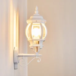 Applique Murale D'Exterieur Lentua Blanc, 1 Lumiere