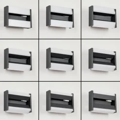 Applique Murale D'Exterieurramalheira Led Anthracite, 1 Lumiere