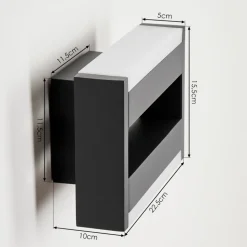 Applique Murale D'Exterieurramalheira Led Anthracite, 1 Lumiere
