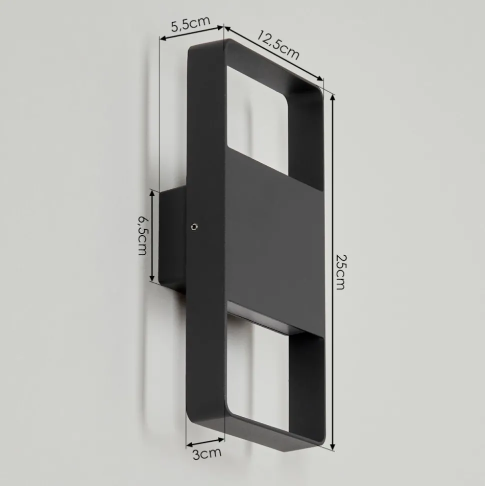 Applique Murale D'Exterieurdundarrah Led Anthracite, 2 Lumieres