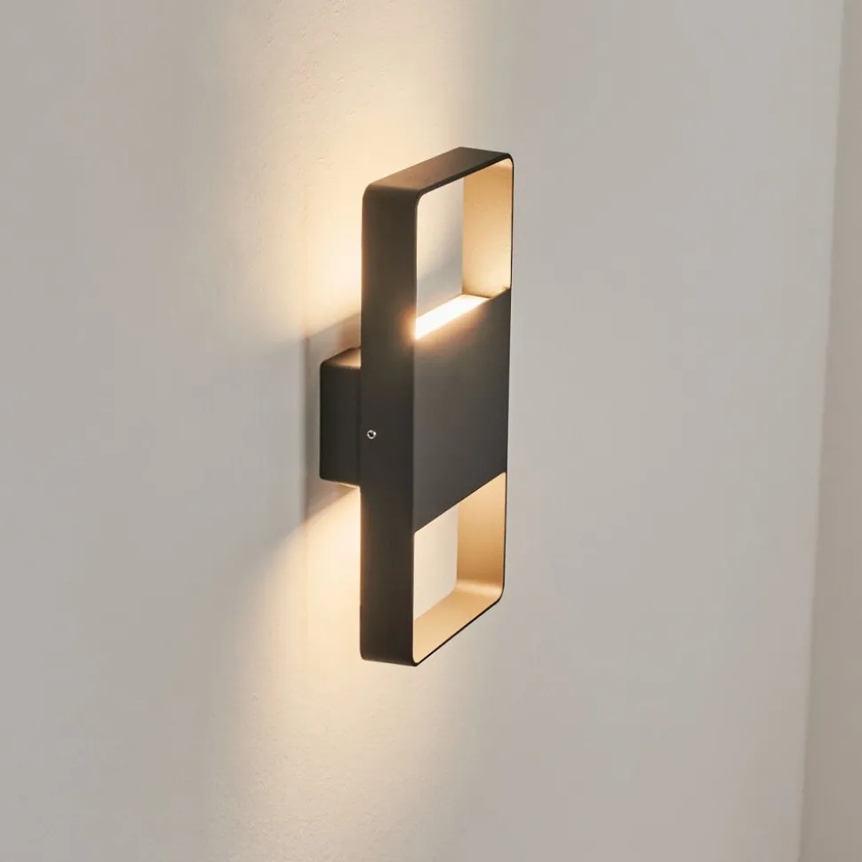 Applique Murale D'Exterieurdundarrah Led Anthracite, 2 Lumieres