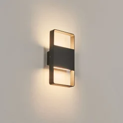 Applique Murale D'Exterieurdundarrah Led Anthracite, 2 Lumieres