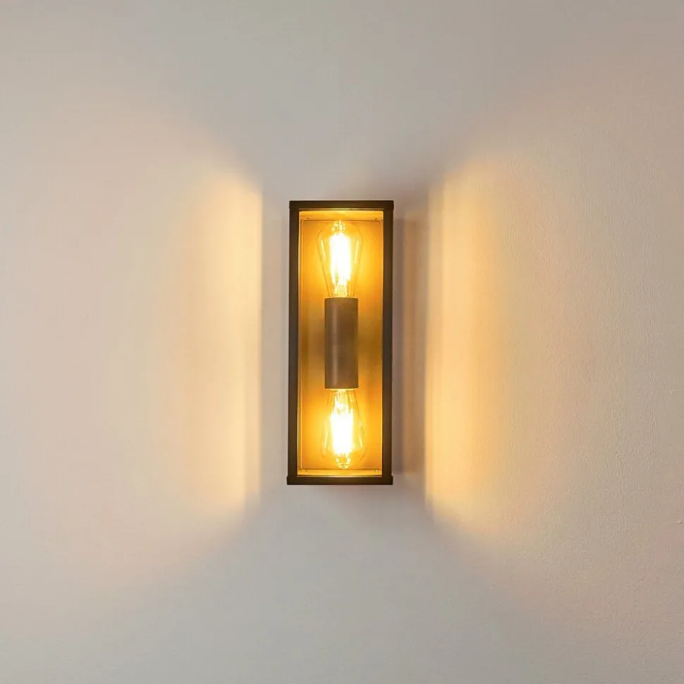 Applique Murale D'Exterieur Kiwalik Anthracite, 2 Lumieres