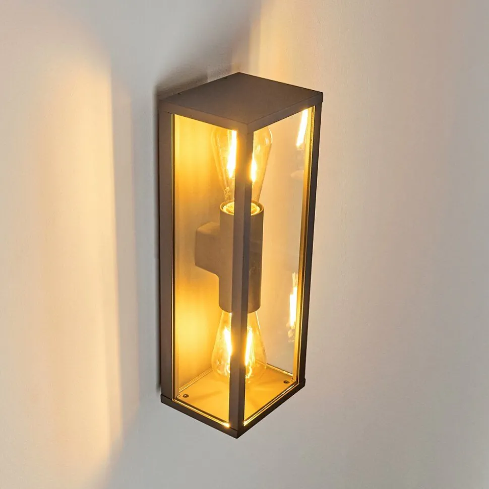 Applique Murale D'Exterieur Kiwalik Anthracite, 2 Lumieres