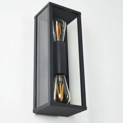Applique Murale D'Exterieur Kiwalik Anthracite, 2 Lumieres