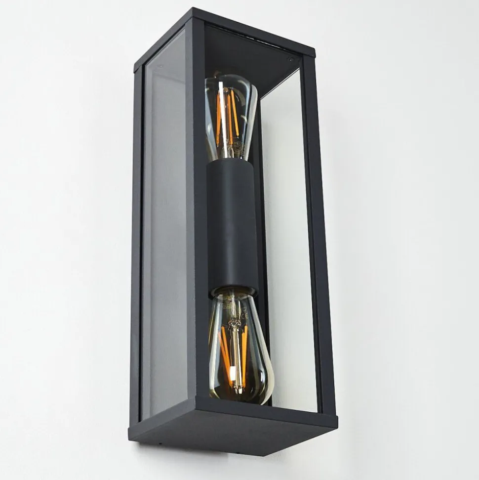Applique Murale D'Exterieur Kiwalik Anthracite, 2 Lumieres