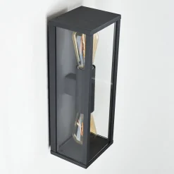 Applique Murale D'Exterieur Kiwalik Anthracite, 2 Lumieres