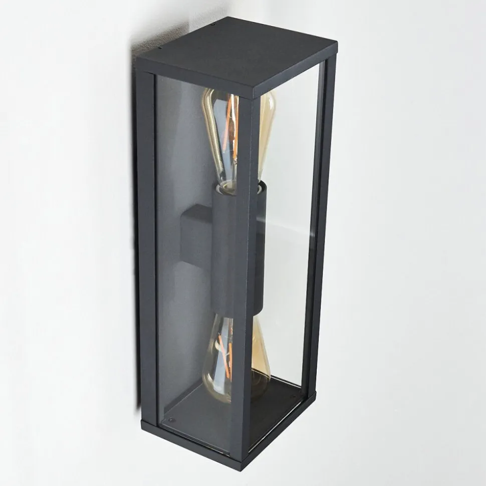 Applique Murale D'Exterieur Kiwalik Anthracite, 2 Lumieres