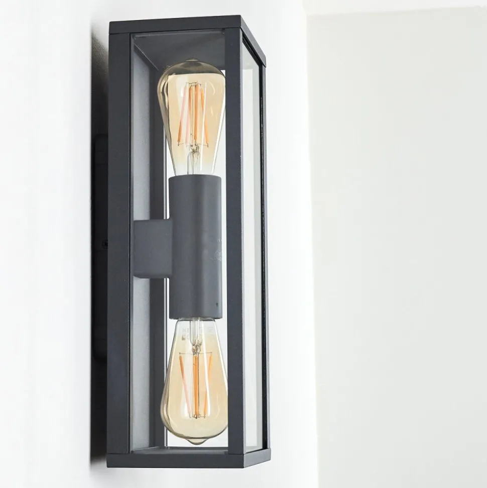 Applique Murale D'Exterieur Kiwalik Anthracite, 2 Lumieres