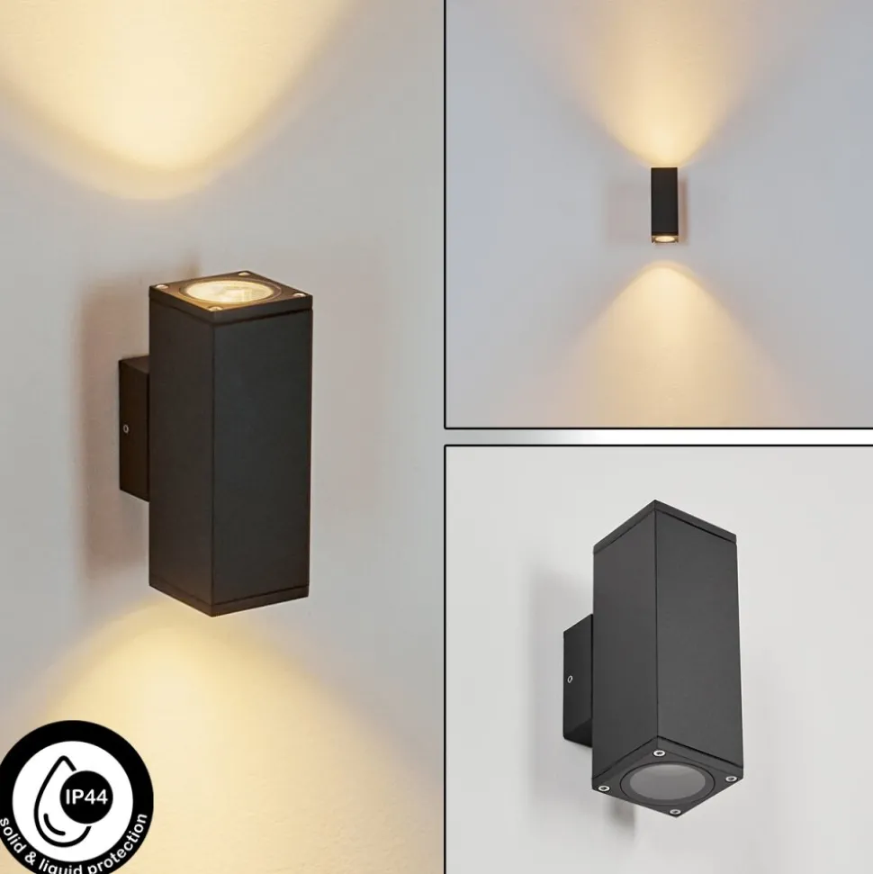Applique Murale D'Exterieur Kastari Anthracite, 2 Lumieres