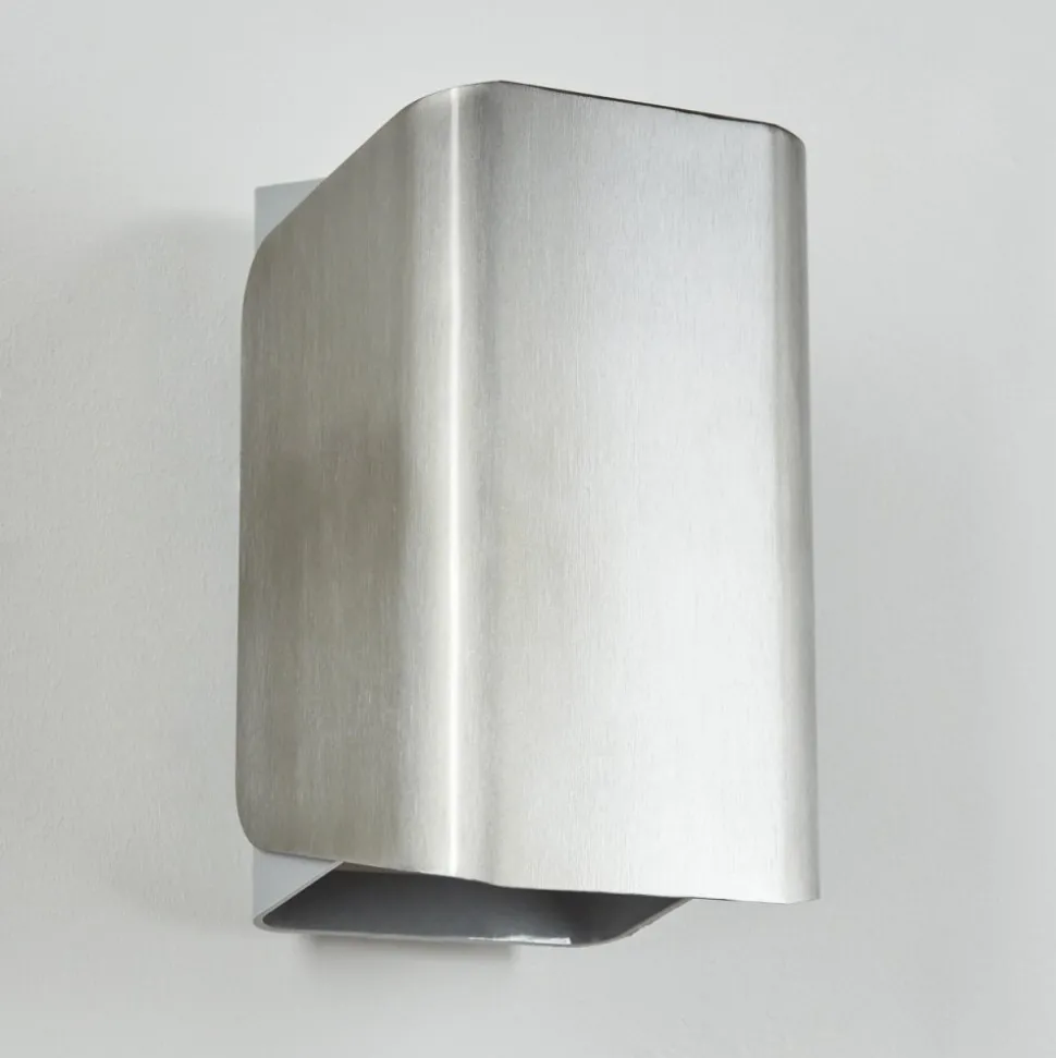 Applique Murale D'Exterieurbafueiras Led Nickel Mat, Blanc, 1 Lumiere, Telecommandes, Changeur De Couleurs
