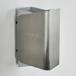 Applique Murale D'Exterieurbafueiras Led Nickel Mat, Blanc, 1 Lumiere, Telecommandes, Changeur De Couleurs