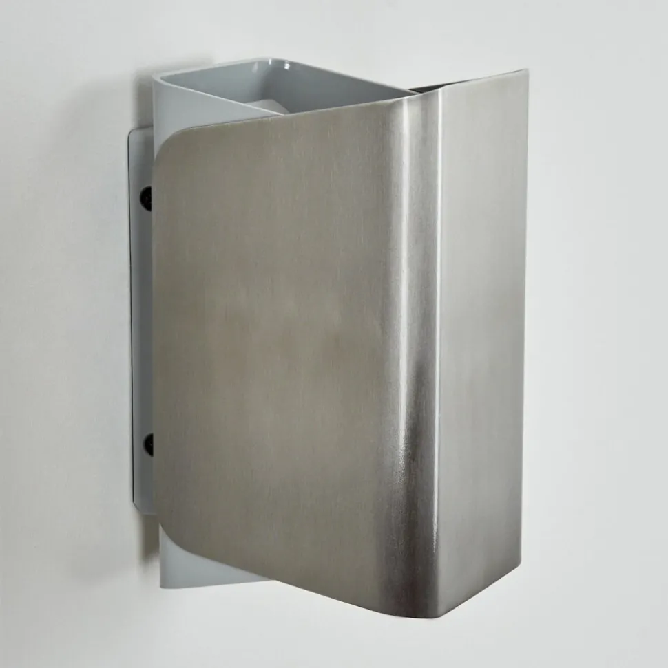 Applique Murale D'Exterieurbafueiras Led Nickel Mat, Blanc, 1 Lumiere, Telecommandes, Changeur De Couleurs