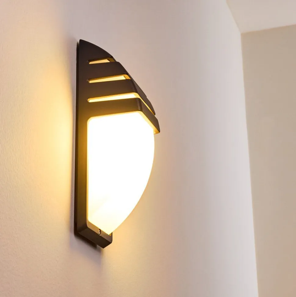 Applique Murale D'Exterieur Canberra Anthracite, 1 Lumiere