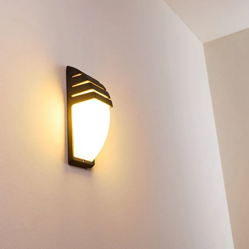 Applique Murale D'Exterieur Canberra Anthracite, 1 Lumiere