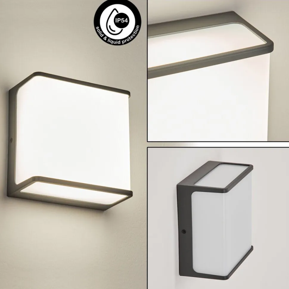 Applique Murale D'Exterieur Burseryd Led Anthracite, Blanc, 1 Lumiere