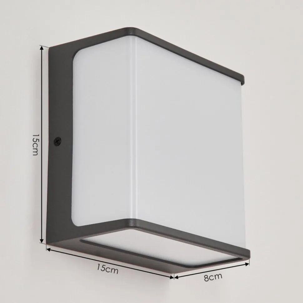 Applique Murale D'Exterieur Burseryd Led Anthracite, Blanc, 1 Lumiere