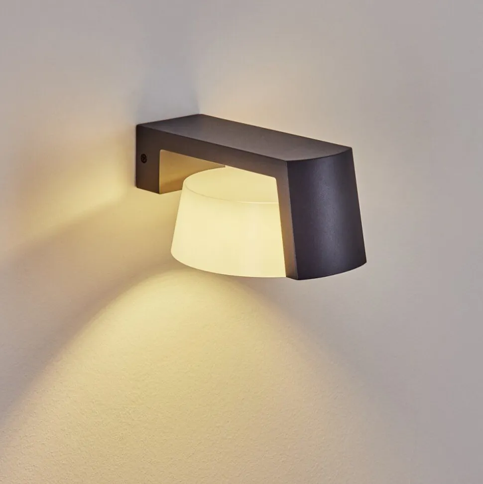 Applique Murale D'Exterieur Lafite Anthracite, 1 Lumiere