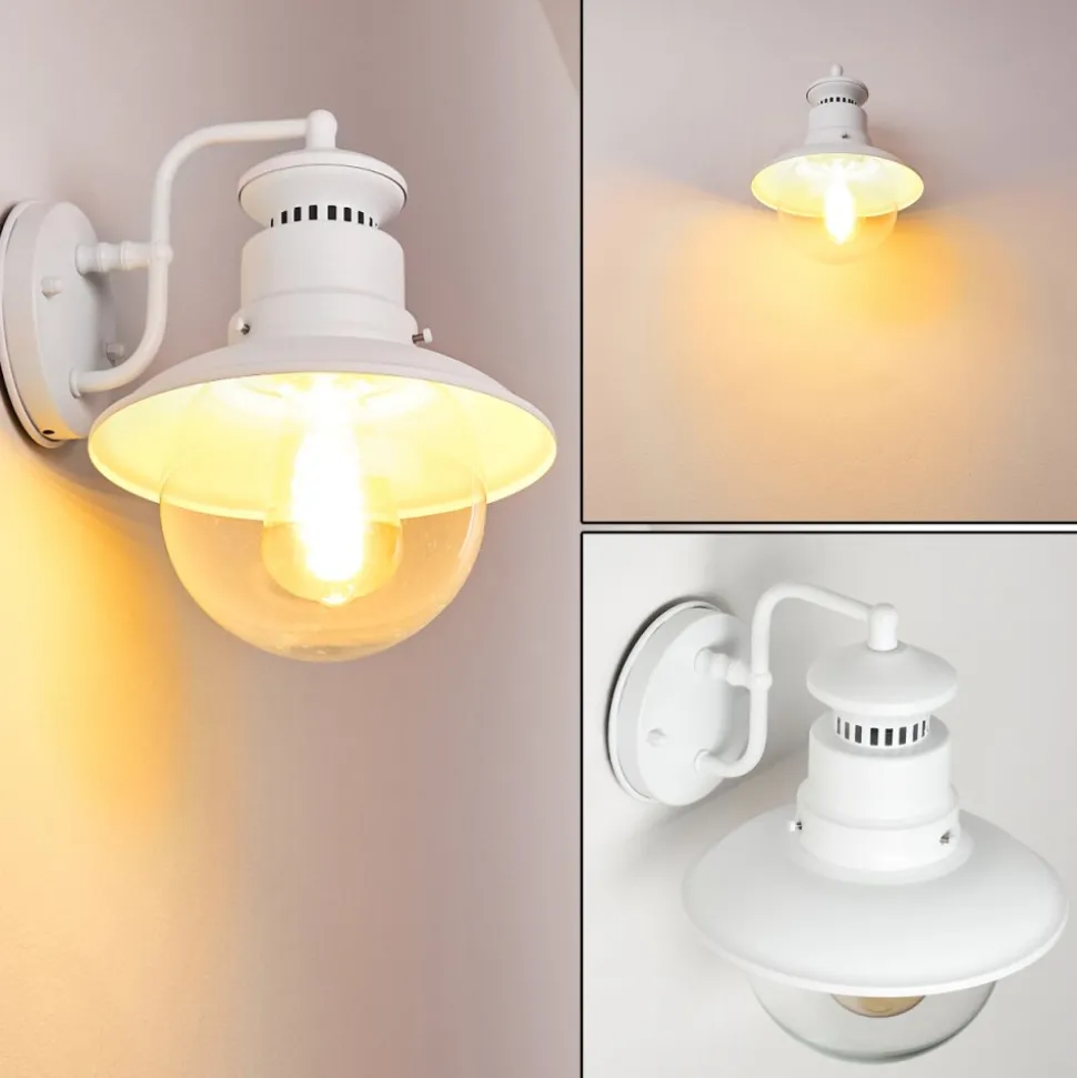 Applique Murale D'Exterieur Olsfors Blanc, 1 Lumiere