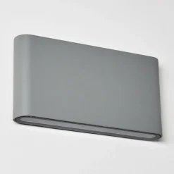 Applique Murale D'Exterieur Tinglev Led Gris, 2 Lumieres