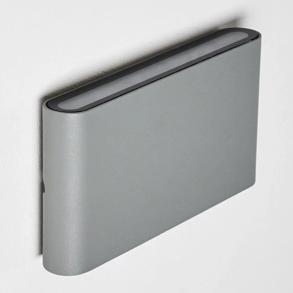 Applique Murale D'Exterieur Tinglev Led Gris, 2 Lumieres