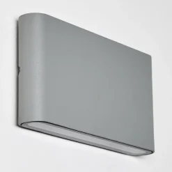 Applique Murale D'Exterieur Tinglev Led Gris, 2 Lumieres