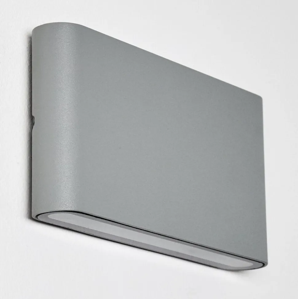 Applique Murale D'Exterieur Tinglev Led Gris, 2 Lumieres