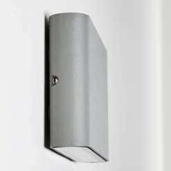 Applique Murale D'Exterieur Tinglev Led Gris, 2 Lumieres