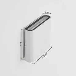 Applique Murale D'Exterieur Tammisaari Led Transparent, Blanc, 1 Lumiere