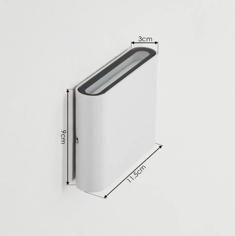 Applique Murale D'Exterieur Tammisaari Led Transparent, Blanc, 1 Lumiere