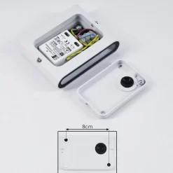 Applique Murale D'Exterieur Tammisaari Led Transparent, Blanc, 1 Lumiere