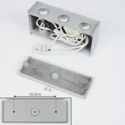 Applique Murale D'Exterieur Morenos Led Argente, Blanc, 6 Lumieres