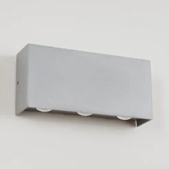 Applique Murale D'Exterieur Morenos Led Argente, Blanc, 6 Lumieres