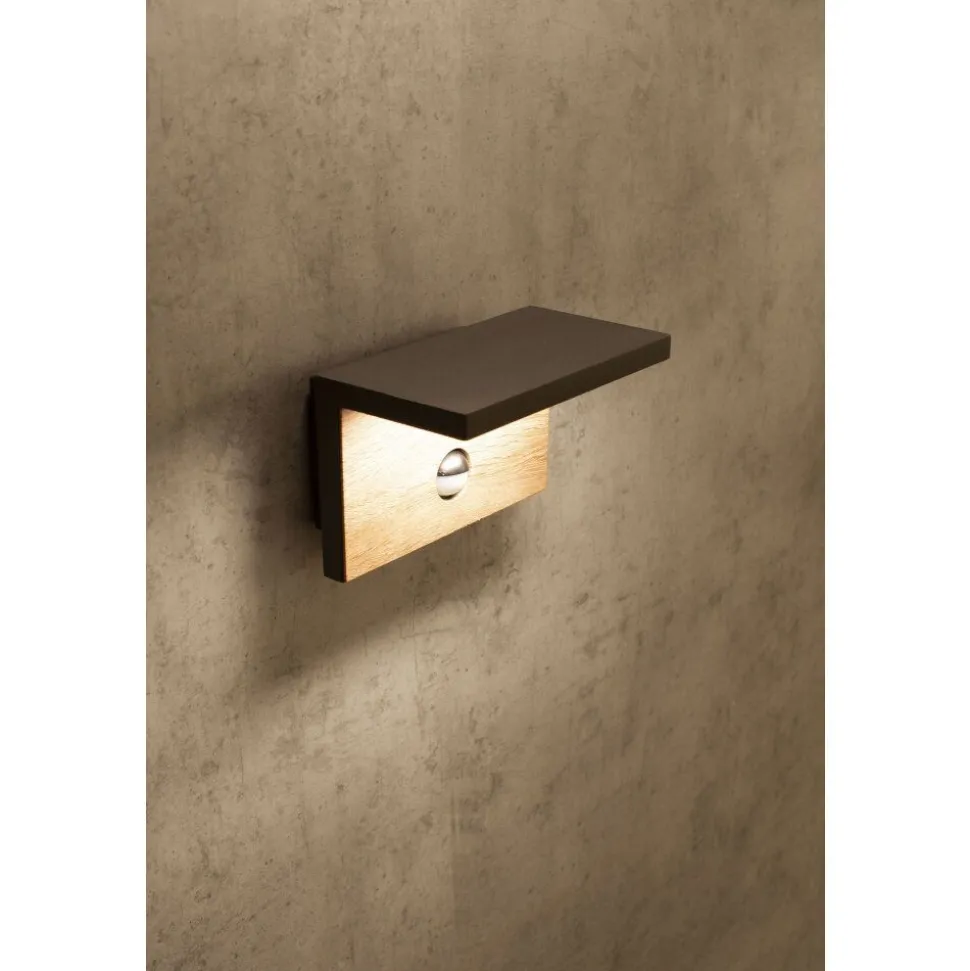 Applique Murale D'Exterieur Mantra Ruka Led Gris, 1 Lumiere, Detecteur De Mouvement