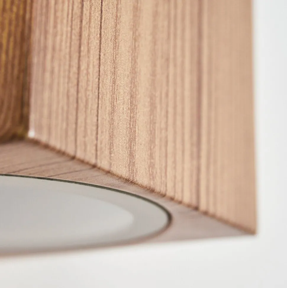 Applique Murale D'Exterieur Skaabu Couleur Bois, 2 Lumieres