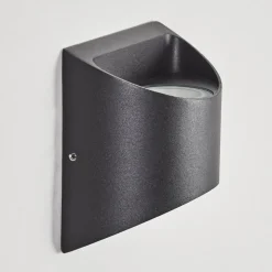 Applique Murale D'Exterieur Suriyaco Led Noir, 2 Lumieres