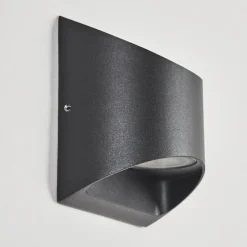 Applique Murale D'Exterieur Suriyaco Led Noir, 2 Lumieres