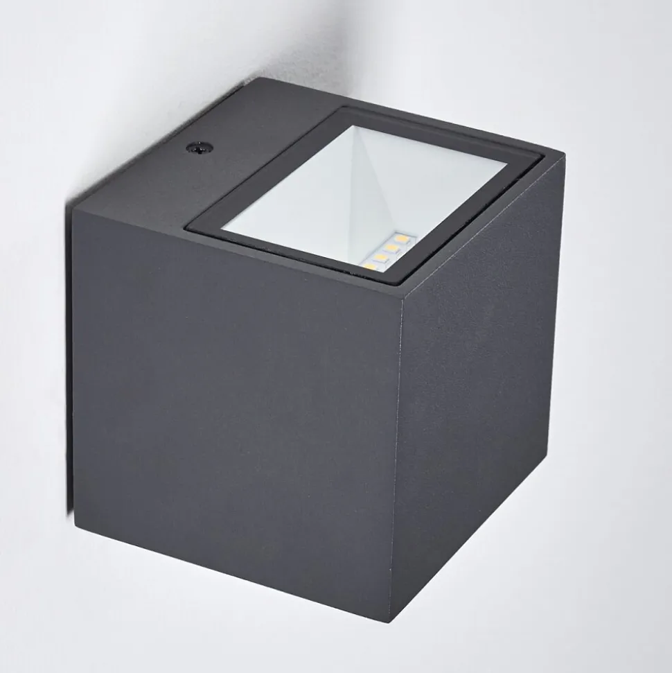 Applique Murale D'Exterieur Spidern Led Anthracite, 1 Lumiere