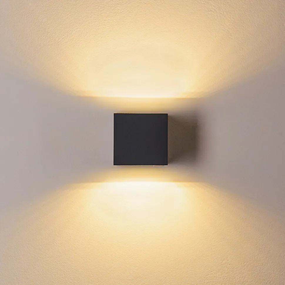 Applique Murale D'Exterieur Spidern Led Anthracite, 1 Lumiere
