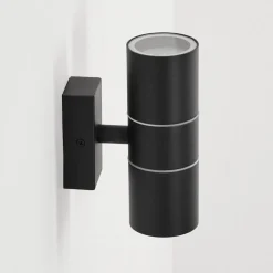 Applique Murale D'Exterieur Simola Anthracite, 2 Lumieres
