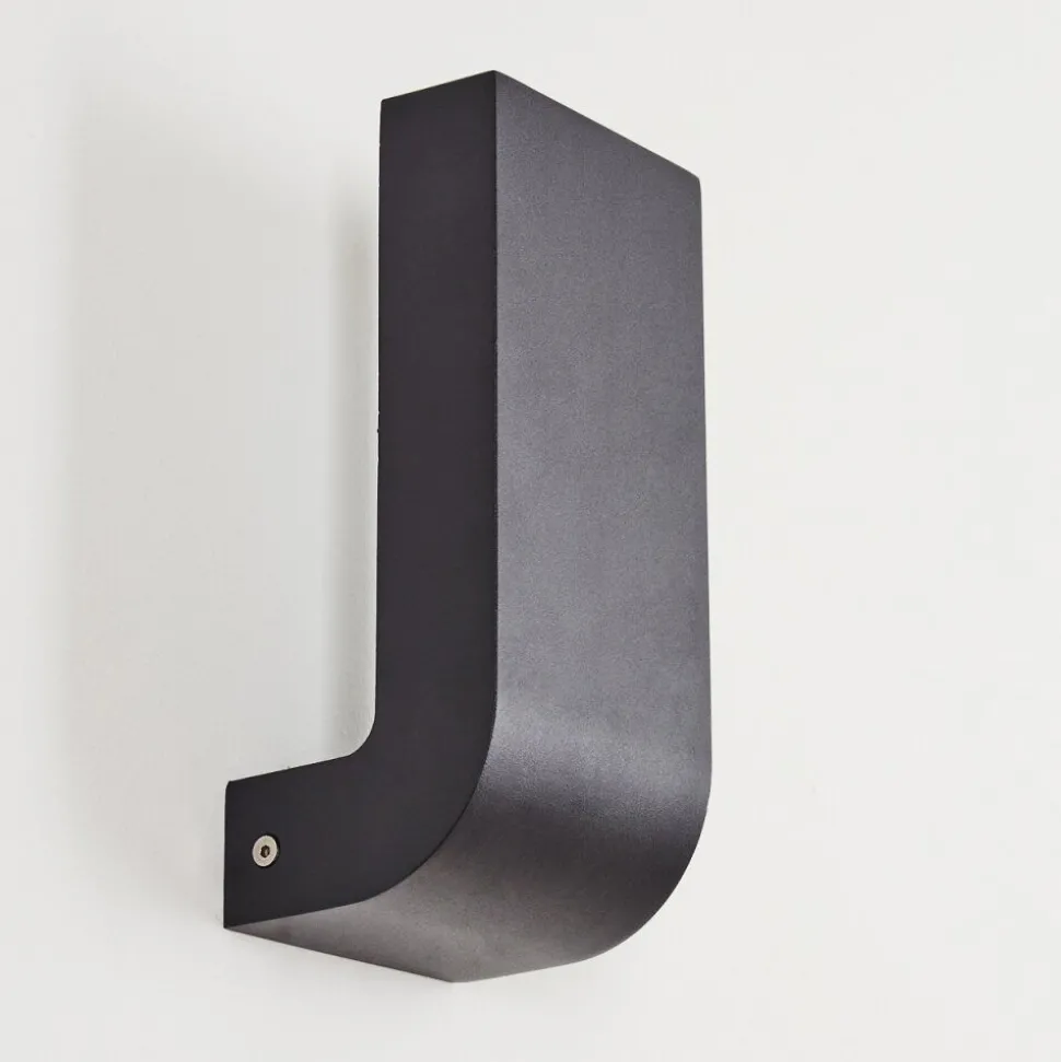 Applique Murale D'Exterieurkirkhall Led Noir, 1 Lumiere